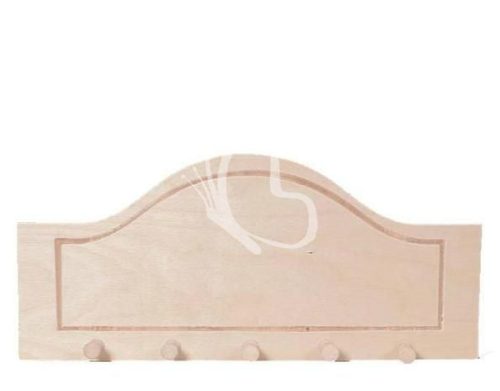 Íves akasztó nagy 5 gombos 35 x 15,5 cm