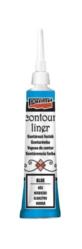 Pentart Kontúrozó festék 20 ml Normál kék