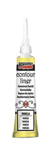 Pentart Kontúrozó festék 20 ml Csillogó vanília