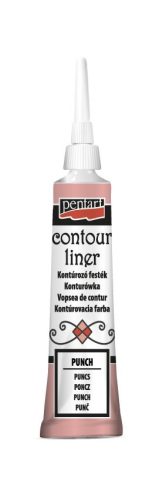 Pentart Kontúrozó festék 20 ml Csillogó puncs
