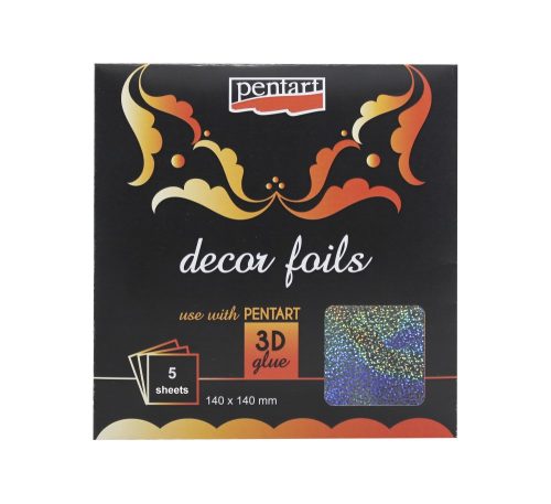 Pentart Dekorfólia hologramos glitterek