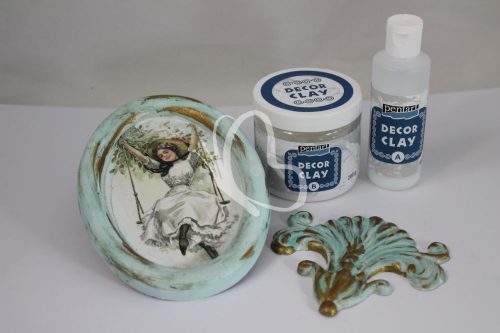 Pentart Decor Clay öntőpor szett 100 g+40 ml