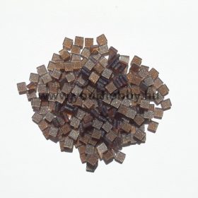 Akrilmozaik csillámos 0,5x0,5 cm - Hennabarna