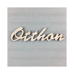 Fafigurák, "Otthon" felirat 3x10 cm