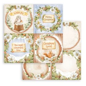 Scrapbooking kétoldalas papír - Winter Valley 4 cards