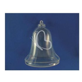 Átlátszó műanyag harang 10 cm