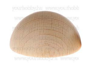 Félgömb kb.ø 20 mm tömör bükkfa natúr 10 db