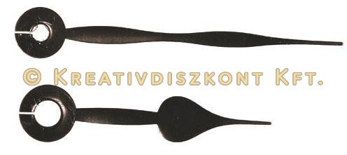 Fém óramutatók 65/45 mm fekete lakkozott