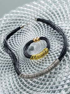 Bőrutánzatú zsineg 25 m fekete