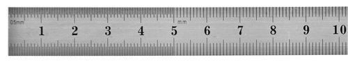 Acél mérőlap 500x13 mm