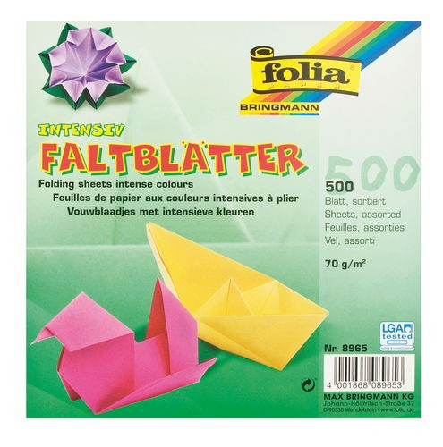 Folia® Hajtogatós papír 500 db 30x30 cm