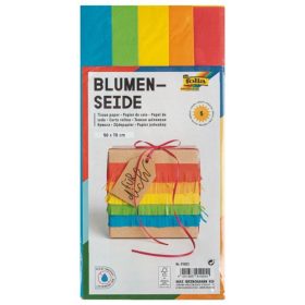 Virágselyem papír 50x70 cm 5 db/cs vegyes szinek