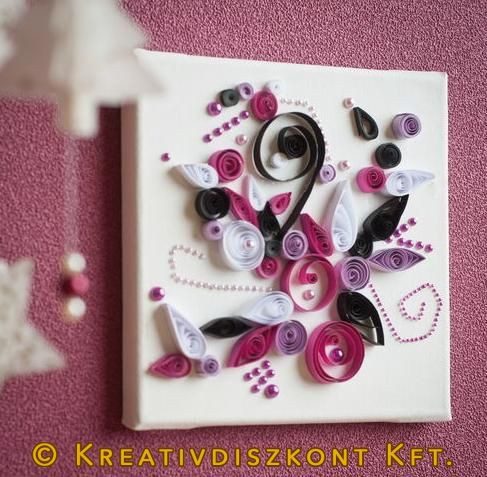 Quilling élénk színű hajtogatós papír csíkok 400 db