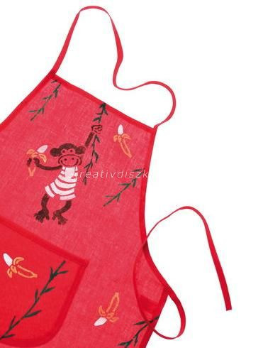 Gyerekkötény pamut 45x50 cm fehér