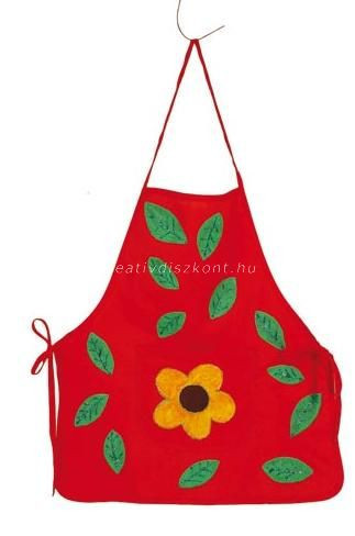 Gyerekkötény pamut 45x50 cm fehér