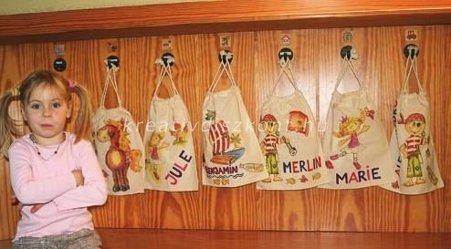 Cipőzsák lenvászonból