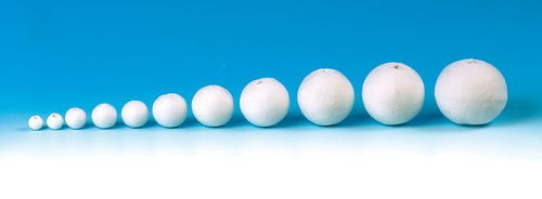 Préselt papírgolyó 10 mm 50 db fehér