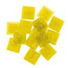 Üvegmozaik lapok 200 g 10x10 mm 300 db sárga