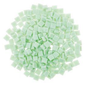 Üvegmozaik lapok 200 g 10x10 mm 300 db világoszöld