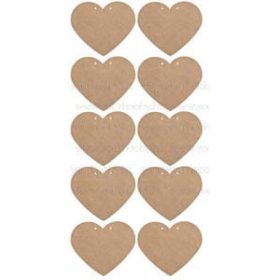 MDF Szívek 10 db