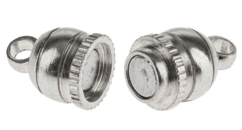 Mágneses fém záróelem 10x6 mm 3 db/cs