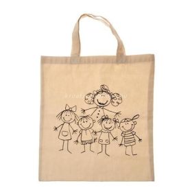 Lenvászon táska, család