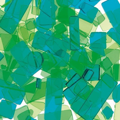 Mozaiklapok akril 100 g zöld mix