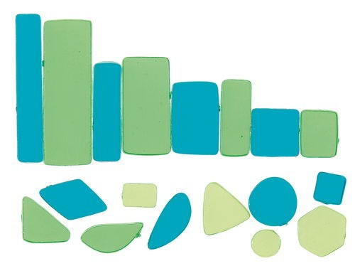 Mozaiklapok akril 100 g zöld mix