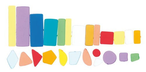 Mozaiklapok akril 100 g színes mix