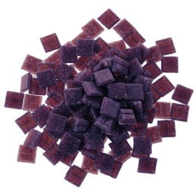 Üvegmozaik lapok 200 g 10x10 mm 300 db lila