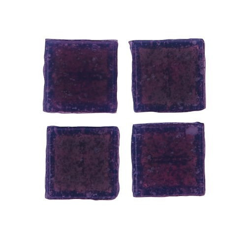 Üvegmozaik lapok 200 g 10x10 mm 300 db lila