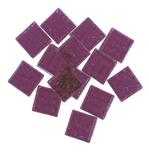 Üvegmozaik lapok 200 g 10x10 mm 300 db lila