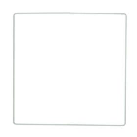 Fém négyzet fehér bevonattal 20x20 cm