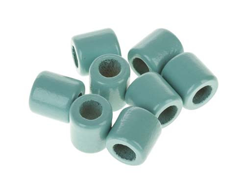 Rico Design® makramé fagyöngy készlet, kb. ø 17 x 17 mm, 8 db/cs türkíz