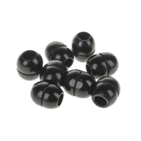   Rico Design® makramé fagyöngy készlet, kb.19 x 22 mm, 8 db - fekete