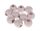 Rico Design® makramé fagyöngy készlet, kb. 20 x 20 mm, 10 db - rózsaszín