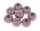 Rico Design® makramé fagyöngy készlet, kb. ø 25 x 25 mm, 8 db/cs, mályva
