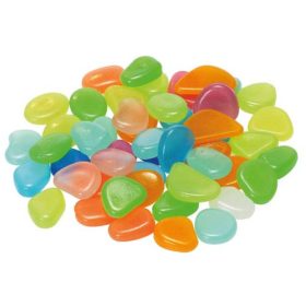 Acryl sötétben világító színes kövek 10 db/cs