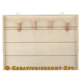 Fa keret csipeszekkel