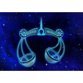 Gyémántszemes kirakó Horoszkóp Mérleg 46x36 cm