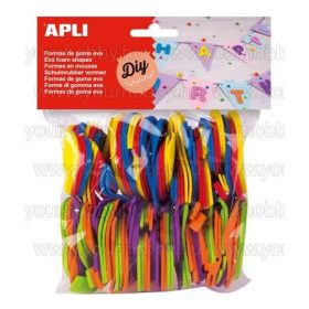 APLI Moosgumi számok vegyes színek