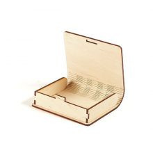 Kártyatartó fadoboz hajlékony 9,5x8 cm