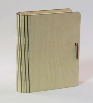 Kártyatartó fadoboz hajlékony, dupla 11,5x15x3 cm