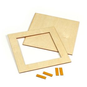 Fa képkeret 17x17 cm