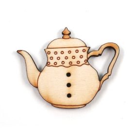 Fafigura Teáskanna pöttyös 3x4 cm