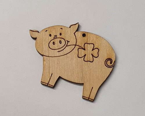 Fafigura Malac lóherés 3x4 cm