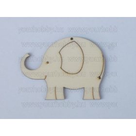 Fafigura Elefánt kicsi 5x4 cm