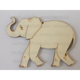 Fafigura Elefánt nagy 6x4,5 cm