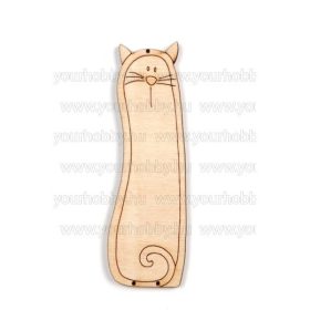 Fafigura Cica magas 3x10 cm