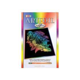   Mammut színes  képkarcoló készlet Pillangó 20,4 x 25,5 cm